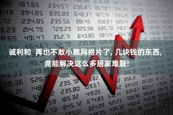 诚利和  再也不敢小瞧网格片了, 几块钱的东西, 竟能解决这么多居家难题!